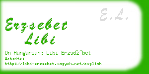 erzsebet libi business card